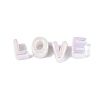 Opaque Rainbow Iridescent Acrylic Beads OACR-P010-23B-4
