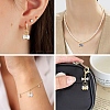 60Pcs 10 Style Glass Pendants PALLOY-YW00162-6