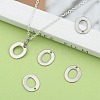 Tarnish Resistant 304 Stainless Steel Letter Charms LS-X-STAS-O072-O-5
