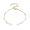 Stainless Steel Bar Link Chain Bracelet Makings AJEW-JB01290-01-1