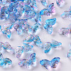 Two Tone Transparent Spray Painted Glass Beads LS-GLAA-S190-018M-01-1