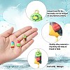 30Pcs 3 Styles Printed Alloy Pendants PALLOY-CJ0002-49-3