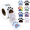 500Pcs Dog Paw Stickers AJEW-S089-05-1