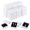 Square Kraft Paper Necklace Earring Storage Gift Boxes LS-CON-WH0095-88B-1