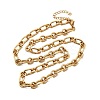 304 Stainless Steel Oval Link Chain Necklaces for Women Men NJEW-A054-01G-4