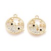 Alloy and Rhinestone Pendants PALLOY-T092-18A-G-1