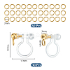 30Pcs 304 Stainless Steel Clip-on Earring Findings STAS-UN0051-65-3