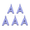 Rack Plating Spray Painted Alloy 1-Loop Link Pendants PALLOY-N176-01A-1