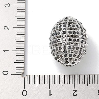 Rack Plating Brass Micro Pave Cubic Zirconia Beads KK-L224-024P-1