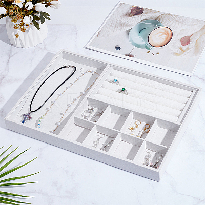 3 In 1 Multipurpose MDF Jewelry Trays ODIS-WH0086-078G-1