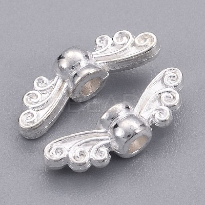 Tibetan Style Alloy Fairy Wing Beads TIBEB-6007-S-FF-1