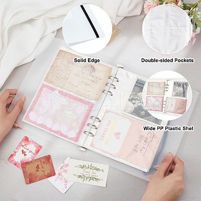 25Pcs A5 PP Loose Leaf Card Ticket Storage Bag AJEW-NB0005-44-1