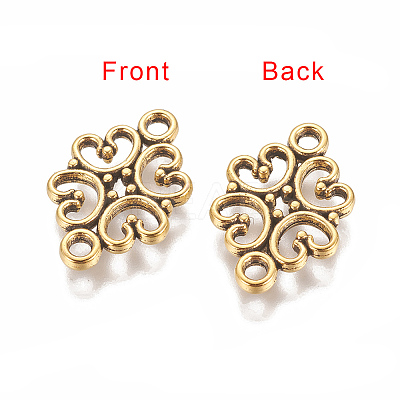 Tibetan Style Alloy Flower Links connectors LS-TIBE-990-AG-RS-1