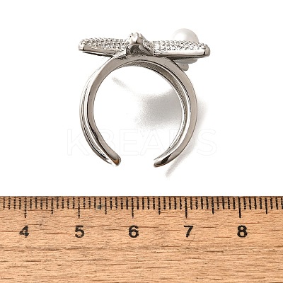 Brass Cuff Rings for Women RJEW-Q008-02P-1