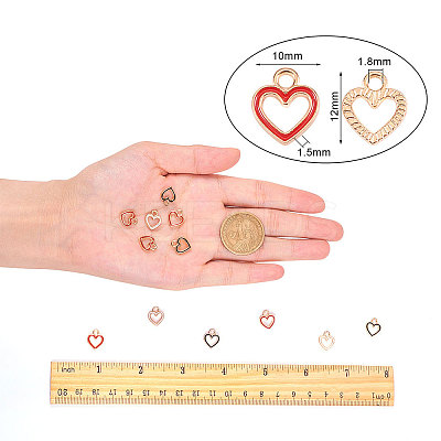 DIY Golden Plated Alloy Enamel Charms PALLOY-CJ0001-13-1