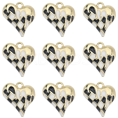 12Pcs Alloy Enamel Pendants ENAM-SC0006-59-1