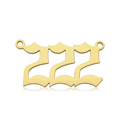 Ion Plating(IP) 201 Stainless Steel Pendants STAS-N090-LA866-2LG-1