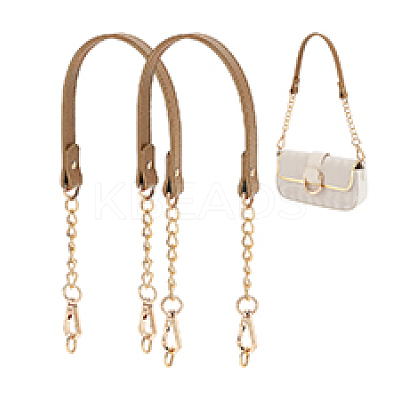 PU Leather & Metal Bag Handles PURS-WH0816-001A-1