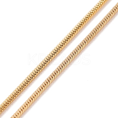 304 Stainless Steel Square Snake Chains Necklaces NJEW-P170-02G-10-1