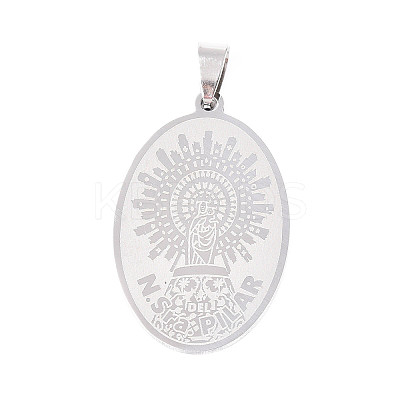 201 Stainless Steel Pendants STAS-T066-82P-04-1