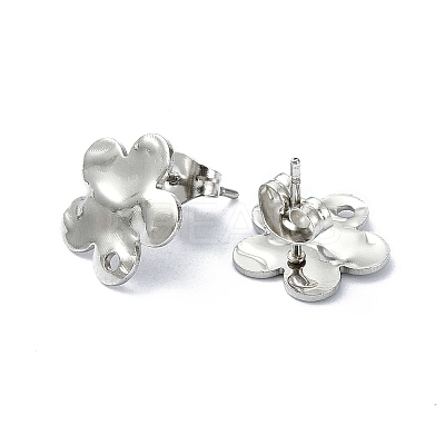 Non-Tarnish 304 Stainless Steel Stud Earring Findings STAS-L024-003P-03-1