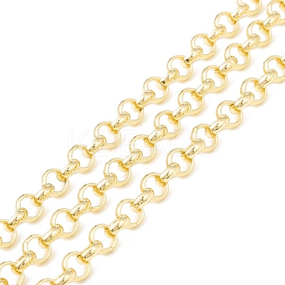 Rack Plating Brass Rolo Chains CHC-B021-02G-1