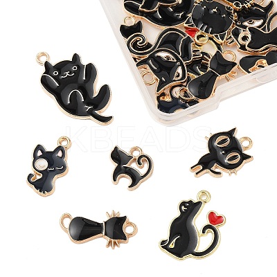 20Pcs 10 Styles Alloy Enamel Pendants ENAM-FP0002-59-1