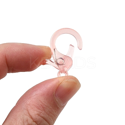 Transparent Plastic Lobster CLaw Clasps KY-H005-A08-1