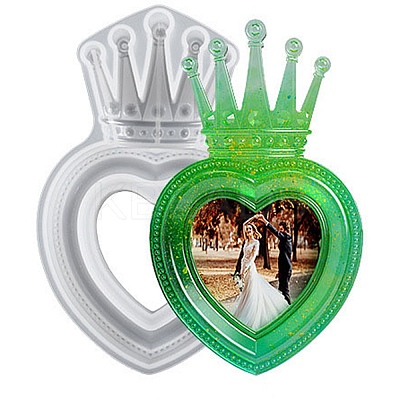 Crown Theme DIY Photo Frame Silicone Molds DIY-P074-01B-1