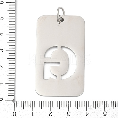 304 Stainless Steel Pendants STAS-M115-01P-G-1