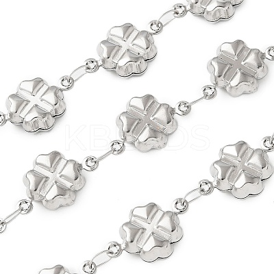 304 Stainless Steel Flower Link Chains CHS-Z004-13P-1