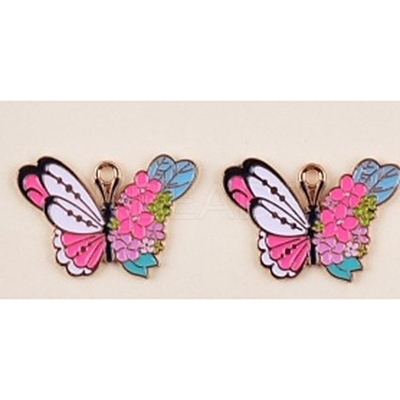 Alloy Enamel Pendants PW-WG21F84-06-1