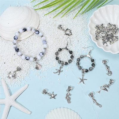 20Pcs Alloy European Dangle Charms PALLOY-BM00019-1