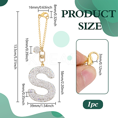 Polymer Clay Rhinestone Beads Penedant Decoration HJEW-PH02048-03-1