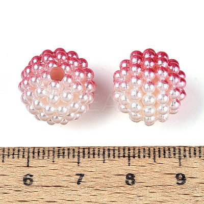 Imitation Pearl Acrylic Beads OACR-T004-15mm-10-1