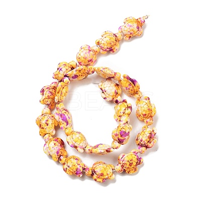 Synthetic Turquoise Dyed Beads Strands G-P507-05J-1