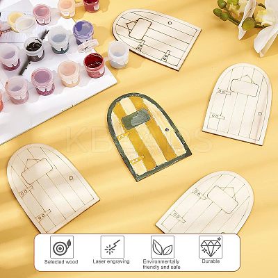 Wooden Fairy Door Decoration WOOD-NB0001-64C-1