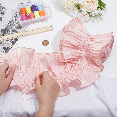 Polyester Ruffled Ribbon DIY-WH0632-77A-1