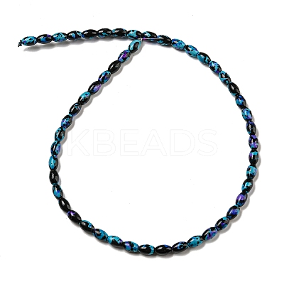 Spray Painted Synthetic Turquoise Beads Strands G-E617-B07-02B-1