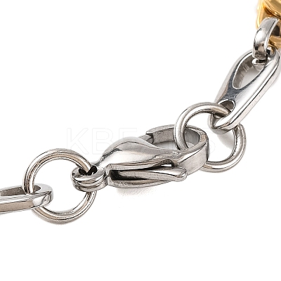 201 Stainless Steel Link Chain Bracelets BJEW-B078-120GP-1
