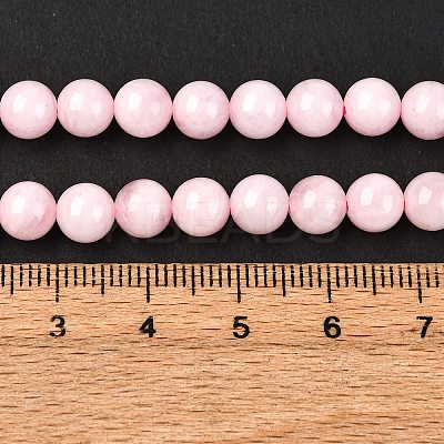 Pink Color Natural Madagascar Rose Quartz Beads Strands LS-G-D655-6mm-1