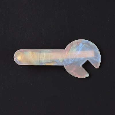 Acrylic Alligator Hair Clips OHAR-P020-06G-1