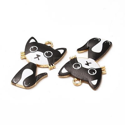 Alloy Enamel Pendants ENAM-M046-10G-C-1