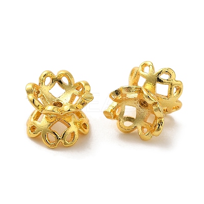 Brass Bead Caps KK-C072-04A-G-1
