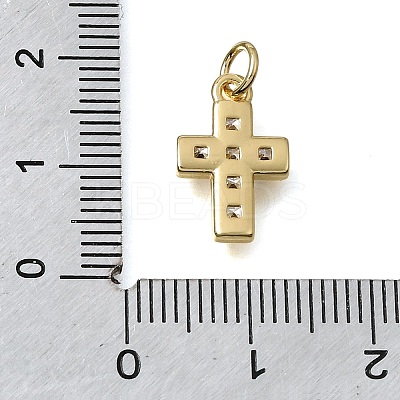 Brass Pave Cubic Zirconia Pendants CU-CBA637A-04G-B-1