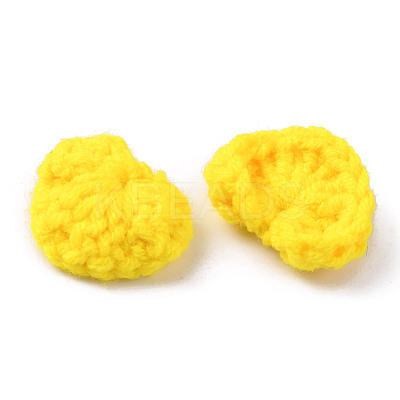 Handicraft Cotton Knitting Heart Ornament Accessories FIND-WH0116-44A-1