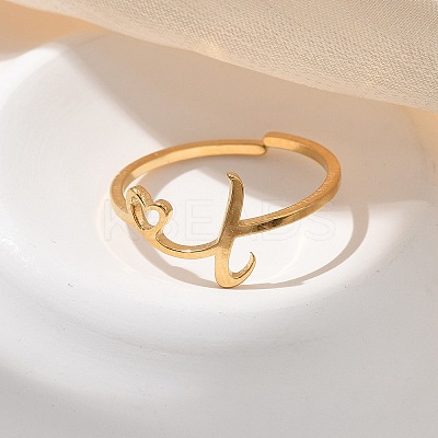 304 Stainless Steel Cuff Rings for Women RJEW-D285-01G-L-1
