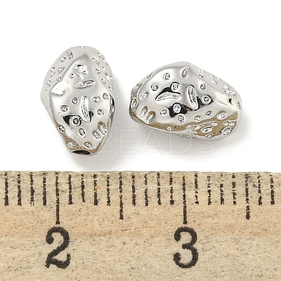 Textured Brass Beads KK-Q820-29P-1