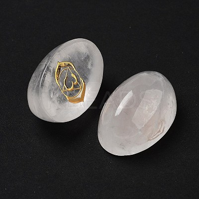 Natural Quartz Crystal Oval Display Decorations G-F774-01C-1