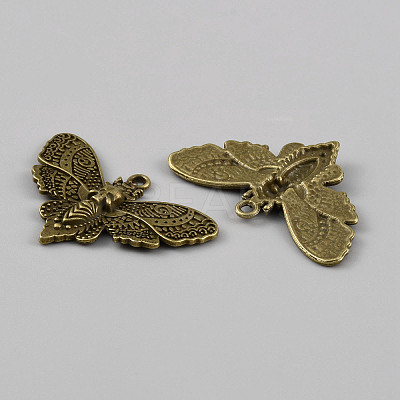Tibetan Style Alloy Pendants TIBEP-WH0003-07AB-1